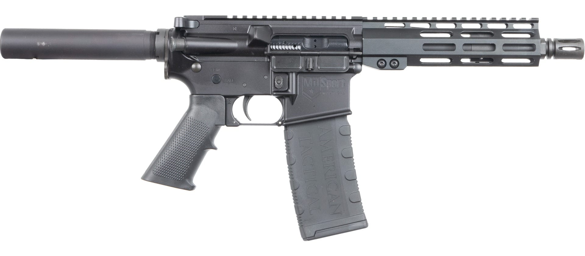 Handguns American Tactical Imports Ready Series 223Rem|5.56NATO ATI MILSPORT HGA 5.56 7.5IN BARREL 1:7 7IN MLOK 30RD MAG 5.56 TF • Model: Ready Series